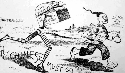 Chinese Exclusion Act newspaper illustration