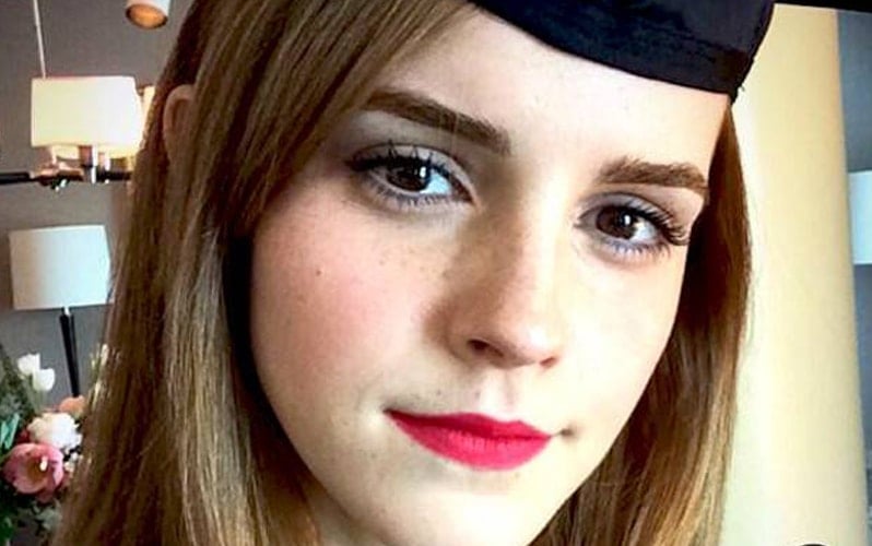 Emma Watson graduating