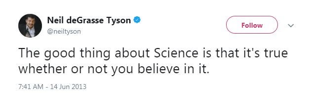 Neil deGrasse Tyson's twitter