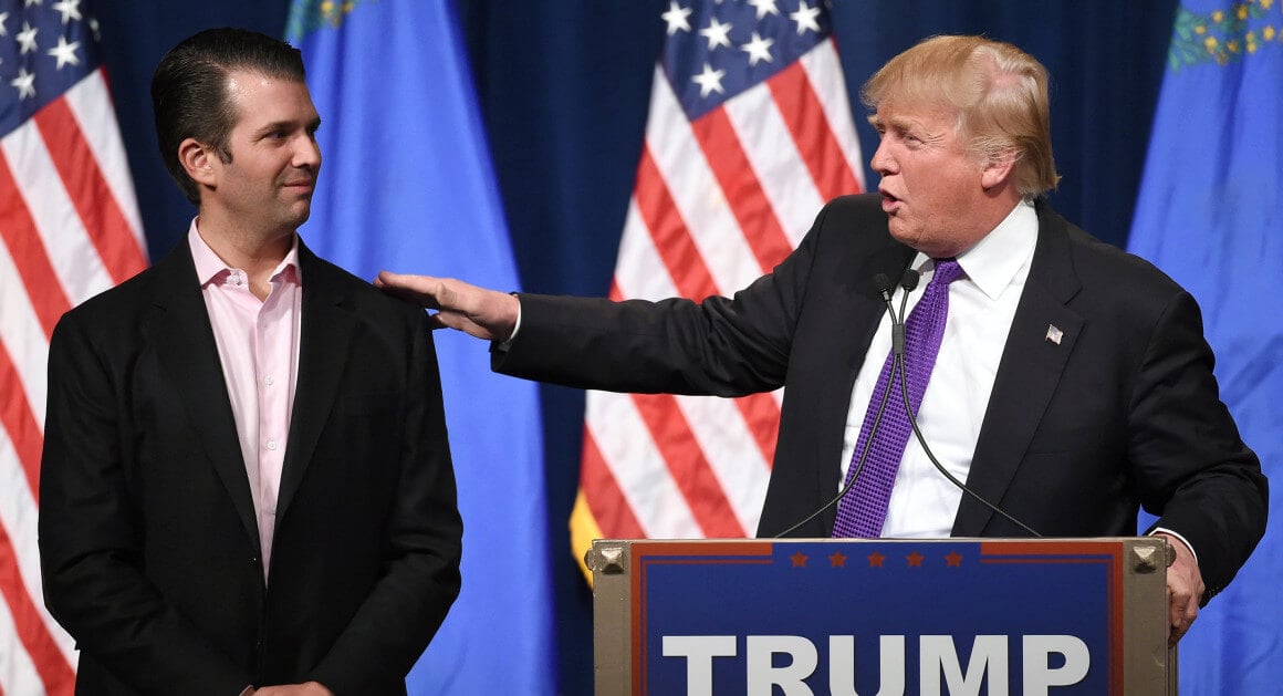 Donald Trump and son Donald Trump Jr. - Getty Images via Politico