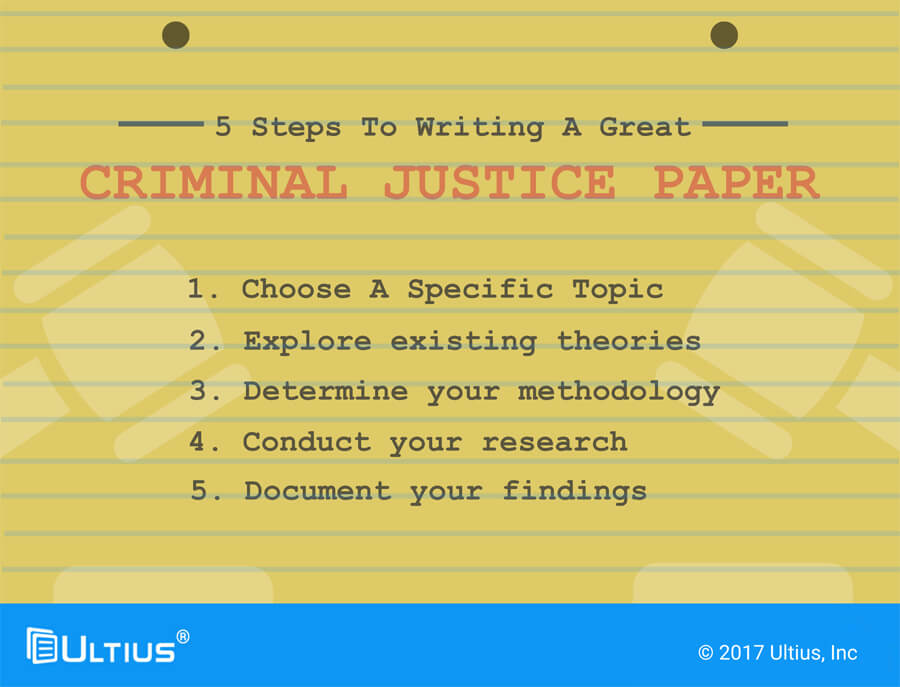 Five steps to writing a great criminal justice paper