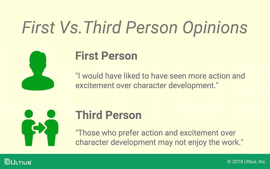 First versus third person comparison | Ultius