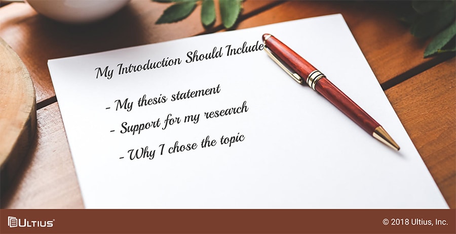 What to include in the introduction of a dissertation.