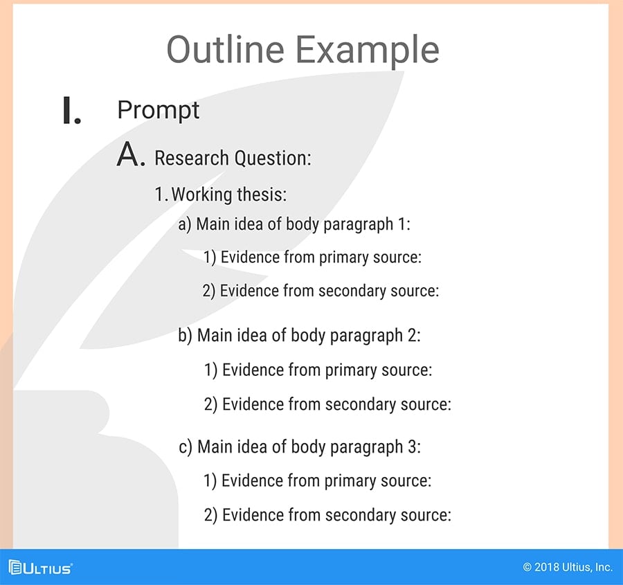 Ultius | Example of how an outline is structured
