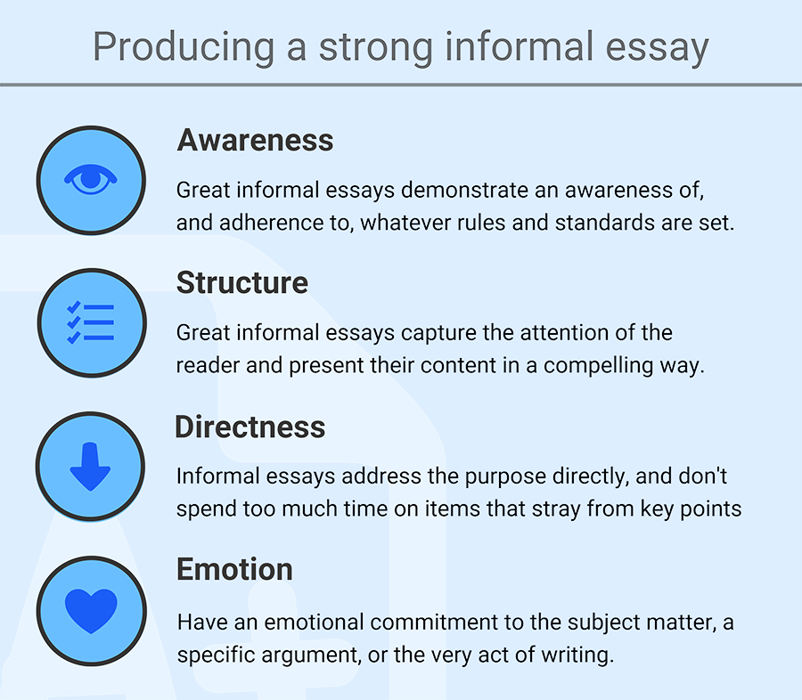 Examples of informal essay
