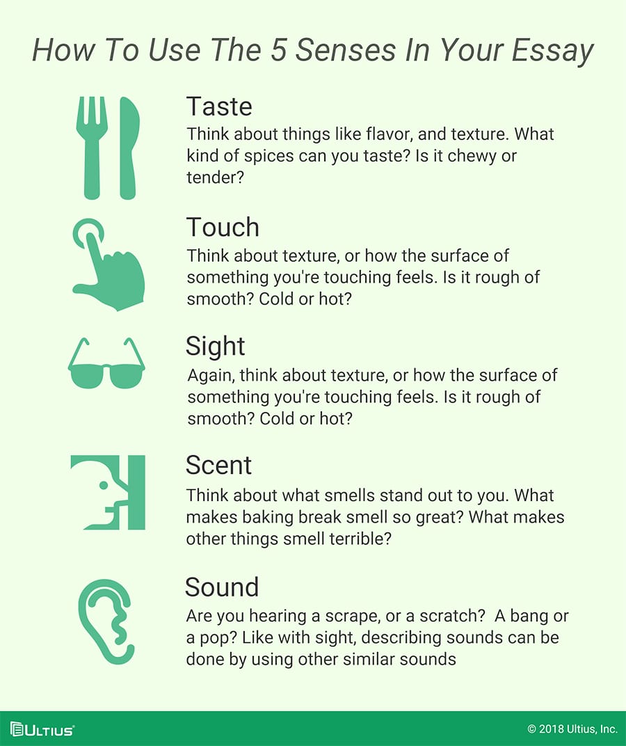 example of descriptive essay using the five senses